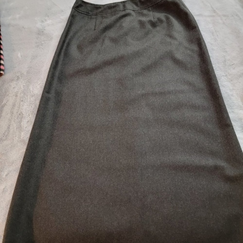 Talbots Dark Gray Wool Skirt